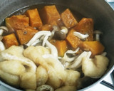 南瓜と油揚げのおろし煮♪作り方4写真