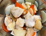 白菜と大根と鶏肉のクリーム煮作り方3写真