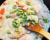 白菜と大根と鶏肉のクリーム煮作り方8写真