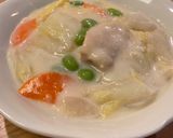 白菜と大根と鶏肉のクリーム煮作り方9写真