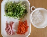 節約&簡単！豆苗としらたきの中華風サラダ作り方1写真
