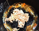 ツナとごぼうとひじきの炊き込みご飯作り方6写真