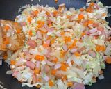 焼きそばでボリューム満点＊簡単そば飯作り方4写真