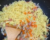 焼きそばでボリューム満点＊簡単そば飯作り方5写真