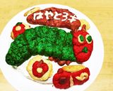 はらぺこあおむし　バーズデーケーキ☆作り方10写真