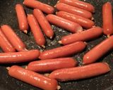 簡単☆バター味のソーセージ作り方1写真