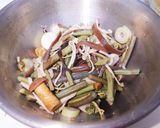 焼きサバのアレンジ♪山菜ポン酢あえ作り方3写真