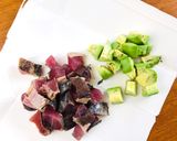 かつおたたきのポキ風どんぶり作り方1写真