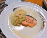 サーモンムニエル♪野菜ミルクソース♡作り方16写真