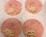 レンジで簡単おつまみ、ハムチーレタマヨ！作り方1写真