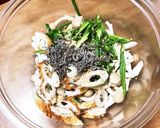 チクワとピーマン、しめじのレンチン塩昆布作り方1写真