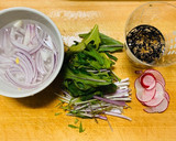 簡単副菜★ひじきと生野菜の和風胡麻サラダ作り方1写真