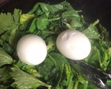 セロリの葉マヨタマゴ粒マスタード炒め作り方7写真