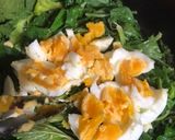 セロリの葉マヨタマゴ粒マスタード炒め作り方8写真