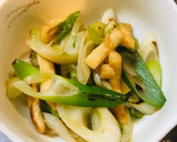 簡単に！甘くて美味しいネギ揚げ炒め作り方5写真