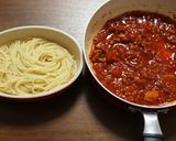 挽き肉のトマトソース♡パスタグラタン作り方3写真