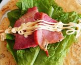 米粉クレープ、野菜包み作り方6写真