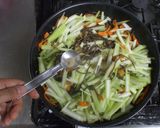 搾菜セロリきくらげ炒め物♪簡単低カロリー作り方12写真