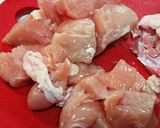 ガーリック風味の鶏むね肉の唐揚げ作り方1写真