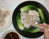 茹で豚のラー油ソースかけ♪簡単作り方12写真