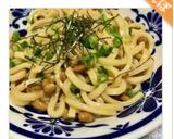たっぷりネギと納豆の焼きうどん作り方4写真