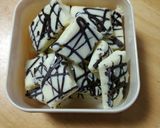 紅茶のホワイト生とビター生の二層チョコ作り方16写真