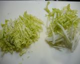 簡単！厚切りハムと白菜の洋風炒め作り方1写真