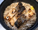 鮭と干し海老と舞茸の炊き込みご飯作り方5写真