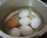 ゆで卵の塩水保存作り方1写真