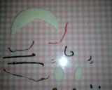 ★キャラ弁　ロールパンナちゃん★作り方2写真