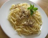 三色キノコとガーリックのパスタ作り方5写真