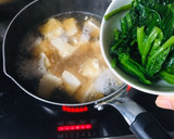 ほうれん草と豆腐♡白だしスープ作り方3写真