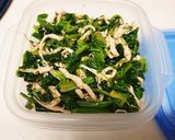 ほうれん草と鶏むね肉で常備菜♪作り方6写真