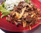 簡単豚こま焼肉★野菜たっぷり甘めタレ作り方3写真