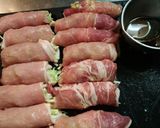 付け合わせ巻いちゃた～生姜焼き作り方4写真