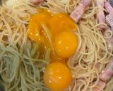 1周年記念の大盛りカルボナーラ作り方15写真