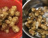 ささみの菊芋マッシュと米粉の五香粉煮作り方3写真