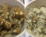ささみの菊芋マッシュと米粉の五香粉煮作り方4写真