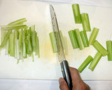 搾菜ひじきセロリ炒め♪簡単野菜炒め作り方4写真