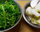 カブとベーコンのマスタード炒め作り方1写真