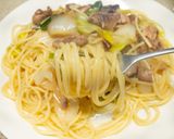 マグロのあらと下仁田ねぎのパスタ作り方10写真