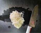 納豆と青梗菜の素麺チャンプルー作り方1写真