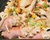 肉無し！キャベツとキノコの味噌バター炒め作り方6写真