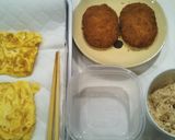 ☆おにぎらず（コロッケとキャベツ）作り方2写真