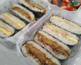 ☆おにぎらず（コロッケとキャベツ）作り方14写真