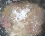 魚肉ソーセージとしいたけのクリームパスタ作り方1写真