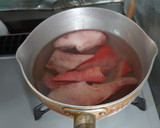 ヨウサマの減塩赤鯛の煮付け作り方1写真