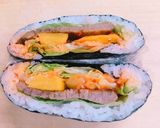 簡単♪焼肉のおにぎらず作り方10写真