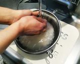 舞茸と三つ葉の炊き込みご飯(土鍋使用)作り方1写真