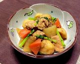 フライパンで●大根・里芋とツナの味噌煮作り方7写真